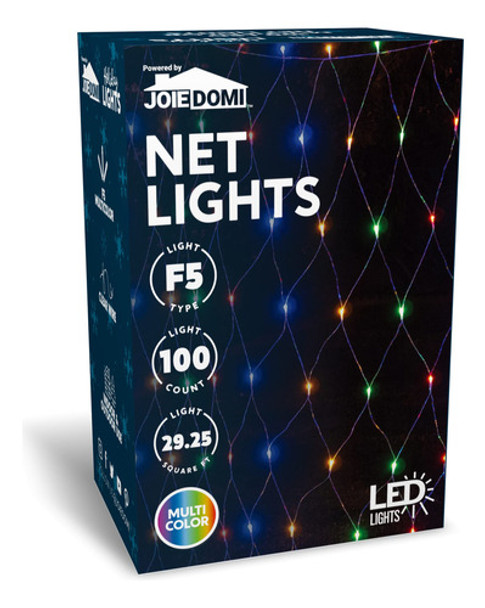 Joiedomi 100 Luces Led De Red De Navidad De 4.5 X 6.5 Pies P 0