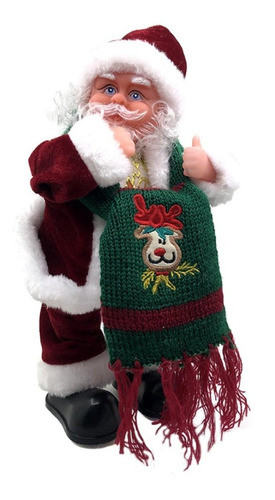 Papá Noel Con Bufanda - 30 Cm 0