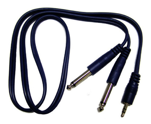 Cable Miniplug Stereo 3.5 A 2 Plug Mono 2 Mts Premium 0