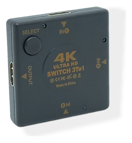 Switch Hdmi 3x1 V1.4 Full Hd 4k 3 Entradas 1 Salida 0