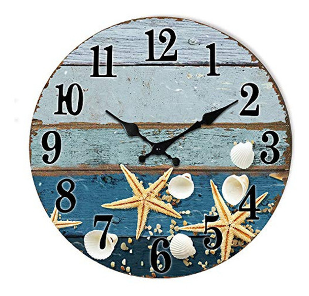 Reloj De Playa Para Baño Decoración De Playa Relojes De Pare 0