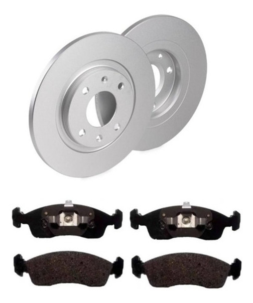 Discos + Pastillas De Freno Peugeot 208 Citroen C3 Ate 0