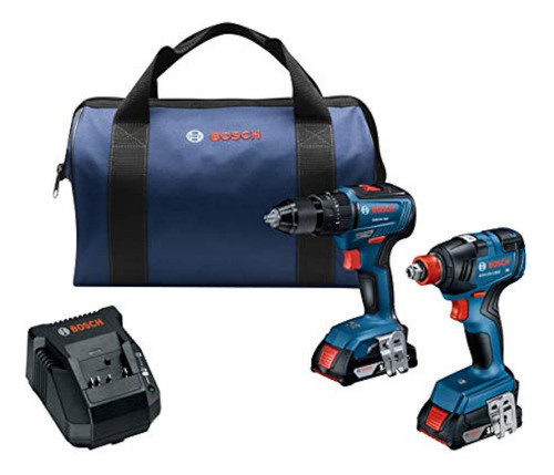 Kit Combinado De 2 Herramientas Bosch Gxl18v-240b22 De 18 V 0