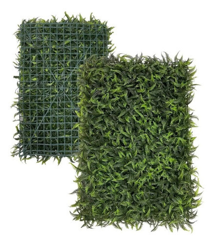 Placa De Grama Verde 40x60 Jardim Vertical Artificial Planta 0