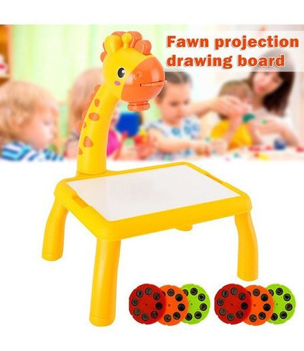 Mesa De Projetor Infantil Recarregável Com Luz E Música. 0