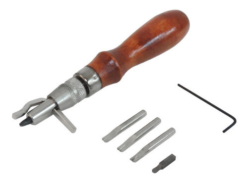 Desquinador De Bordar E Frisador De Couro Groover 5x1 0