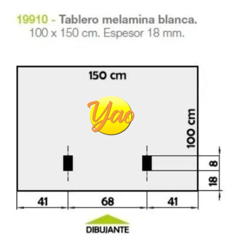 Tablero Para Mesa De Dibujo Plantec 100x150cm Es Repuesto 0