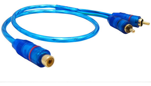 Cable Derivador Y 2 Macho 1 Hembra Para Potencias Audio 60cm 0