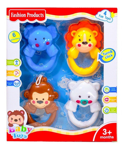 Juguete Bebe Sonajero Animalitos  $ne 0