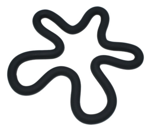 Tapete De Silicone Trivet Para Panelas, Tapete De Mesa Preto 0
