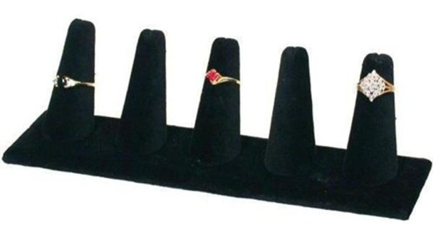 Pantalla De Cinco Dedos Con Terciopelo Negro Nahanco 245-5 0