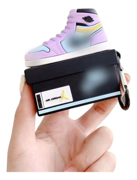 Capa Compatível AirPods Pro Silicone Tênis Roxo 0