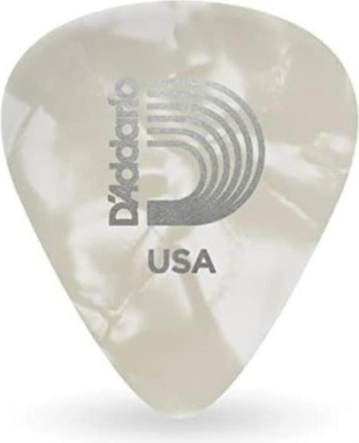 Planet Waves White Pearl Púas Para Guitarra De Celuloide, De 0