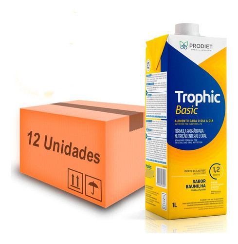 Caixa Com 12 Trophic Basic 1 Litro . 1,2 Kcal/ml 0