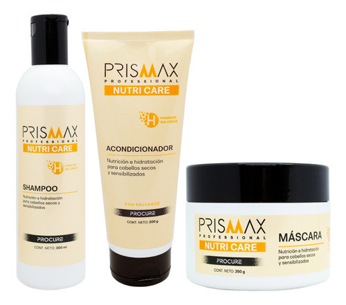 Prismax Nutri Care Kit Shampoo + Enjuague + Máscara Chica 0