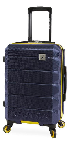 Nautica Quest Equipaje Giratorio Rígido, Azul Marino/amarill 0