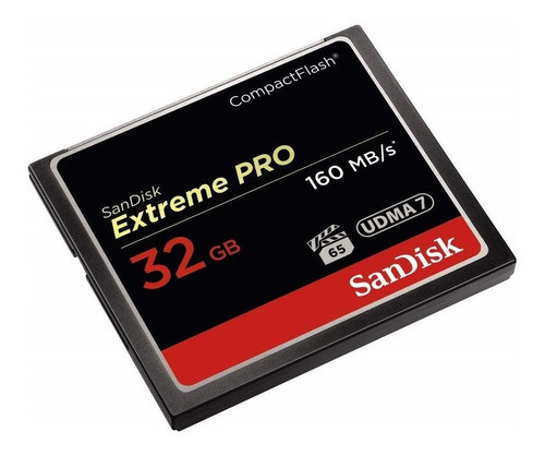Memoria Compact Flash 32gb Sandisk Extreme Pro 160mbs 4k Cf 0