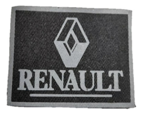 Parche Estampado Termoadhesivo Renaul T 8x5,5cm Negro/gris 0
