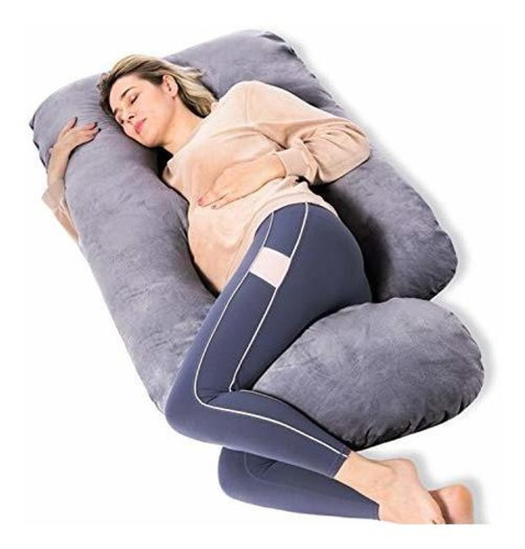 Almohada De Maternidad De Cuerpo Completo En Forma De U 0
