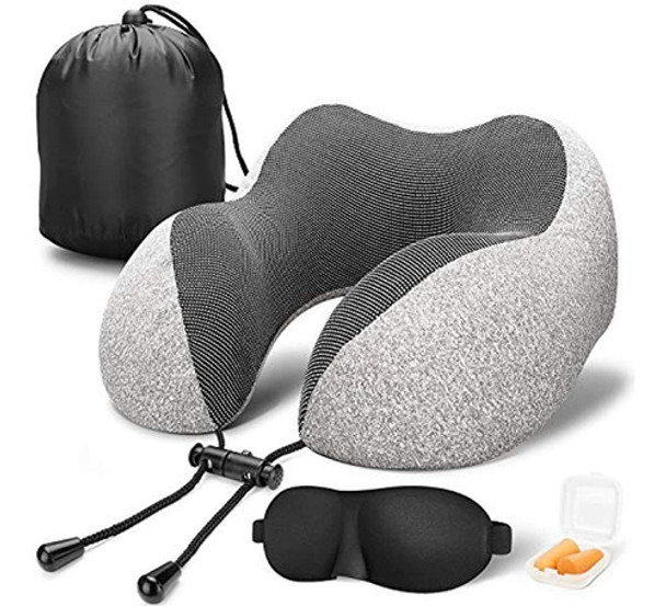 Mlvoc Travel Pillow Almohada Para El Cuello De Espuma Viscoe 0