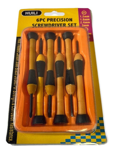 Juego De Mini Destornilladores De Electrónica 6 Pcs Premium 0