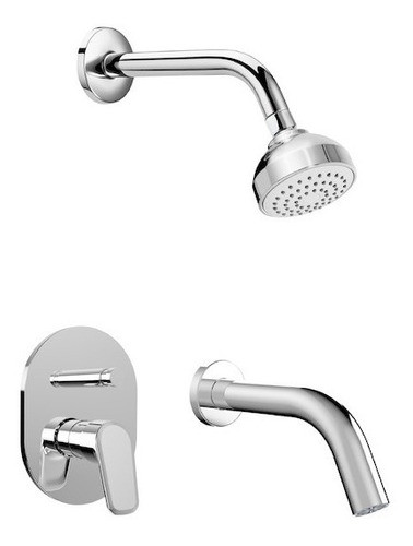 Griferia Kit Bañera / Ducha Empotrado Coral Roca R Ospital 0