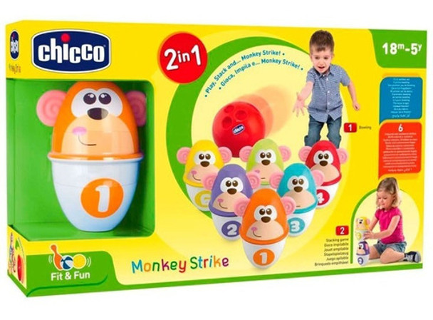 Chicco Set De Bowling Monkey 005228 0
