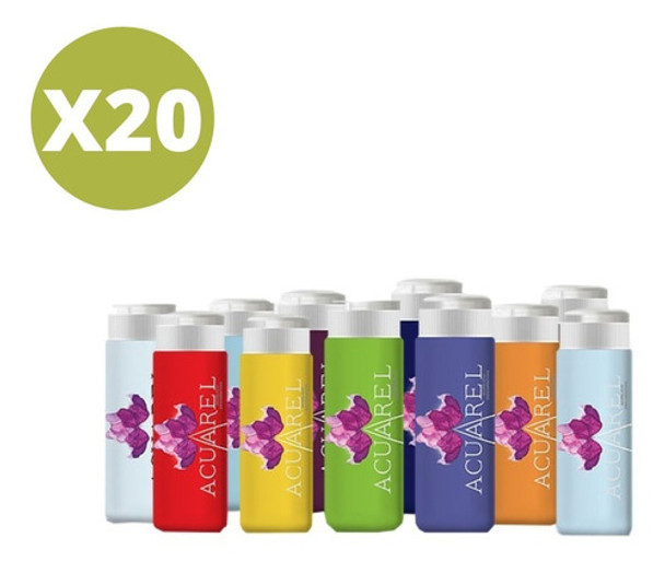 Pintura Acrilica Acuarel Decorativa 60cc X20 Un Promo!! 0