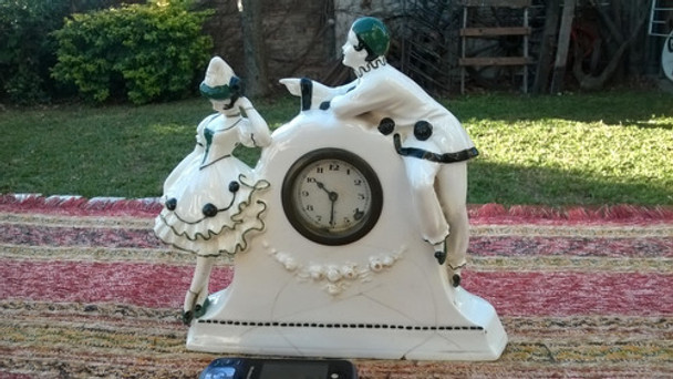 Antiguo Reloj De Mesa Porcelana Alemana A Revisar Ver Leer 0 Antiguo Reloj De Mesa Porcelana Alemana A Revisar Ver Leer 0