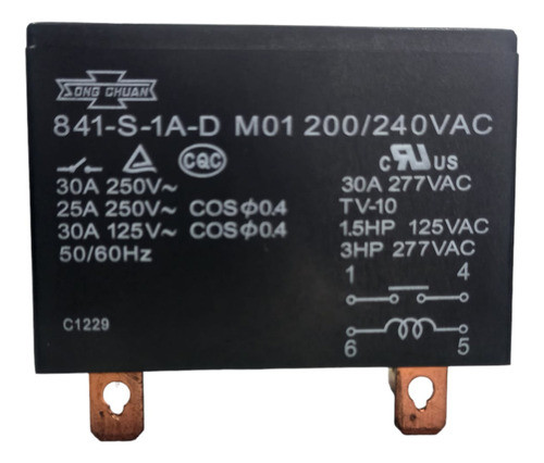 Relee Contactor 30 Amper Nuevo Con Detalle 0