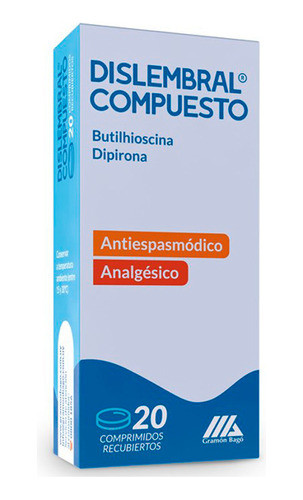 Dislembral® Compuesto X 20 Comprimidos | Antiespasmódico 0