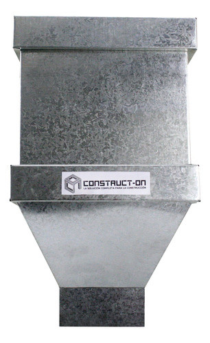 Recibidor Cuadrado Galvanizado Desague 0