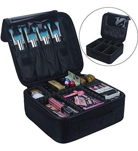 Maletin Para Maquillaje Profesional Negro Cosmetic Bags Xmp 0