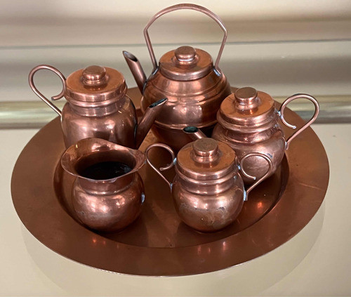 Servicio De Té/café Miniaturas En Cobre. 0