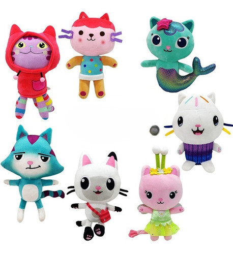7 Peças Pelucia Casa Magica Da Gabby Gabby's Dollhouse 0