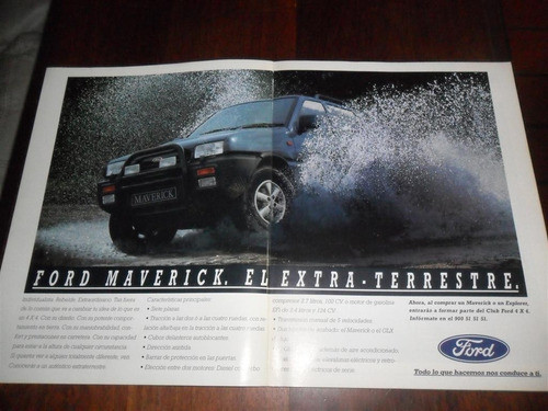 Publicidad 1994 Camioneta 4 X 4 Ford Maverick Explorer 0