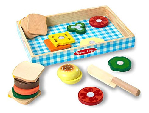 Melissa - Doug Conjunto De Fabricación De Sándwiches De Made 0