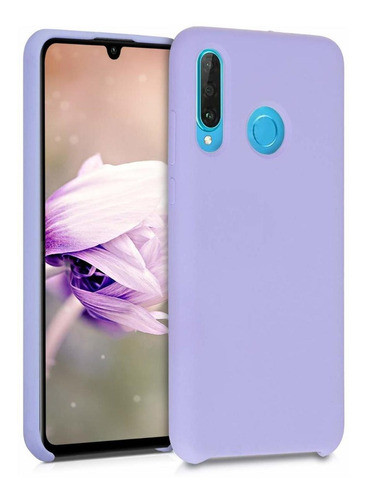 Funda De Silicona Violeta Huawei P30 Lite 0