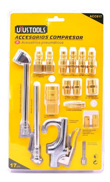 Kit Compresor 17pz Uyustools Acc017 0