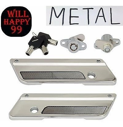 Cromo Metal Cierre Claro Cubre Reflector Cerraduras Conjunto 0