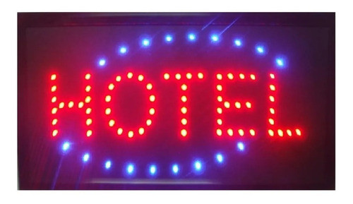 Cartel Led Hotel Comedor Bar Restaurant Comida Abierto 0