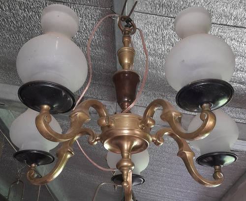 Araña Bronce Antigua. ( 5 Luces) 0