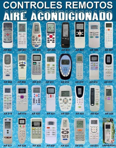Control Remoto Aire Acondicionado Split Aire Portatil Varios 0