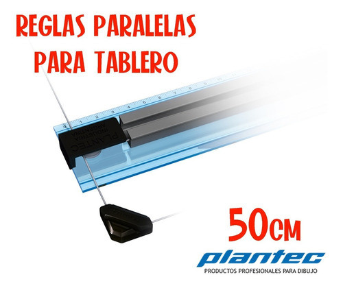 Regla Paralela Plantec 50 Cm Para Tablero Inyectada Técnica 0