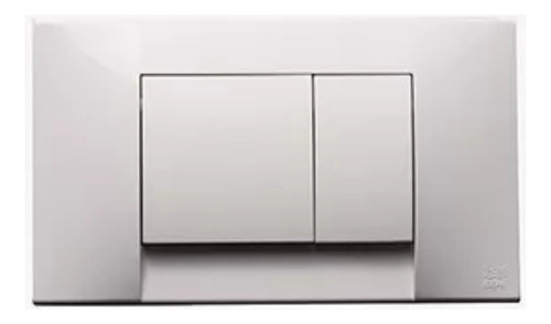 Tapa Y Tecla Para Depósito Dual De Embutir Blanca - Ideal 0