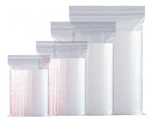 Saco Zip Lock Abre Fecha 5x7cm 500pcs Plástico Embalagem 0