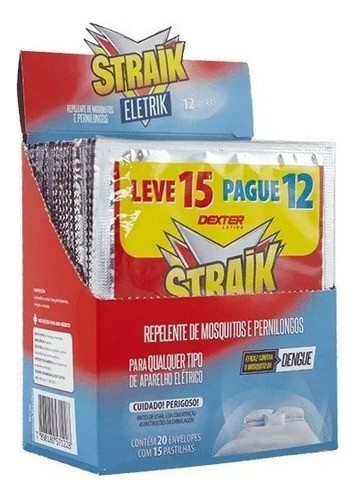 Refil Repelente Elétrico Straik  Kit C/ 90 Pastilhas 0