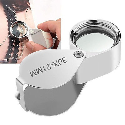 30x21mm Joyas Inspección Lupa Ojo Relojería Lupa Joyeros Ple 0