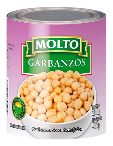 Pack X 36 Unid. Garbanzos   350 Gr Molto Legumbres En Lata 0