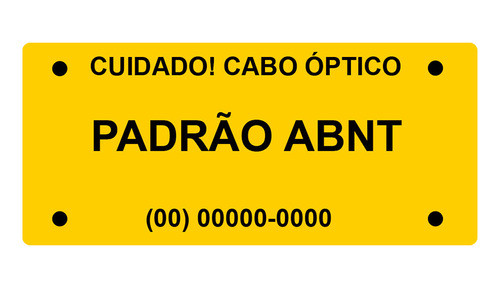 Plaqueta De Identificação Óptica - Gravação A Laser - 1000un 0